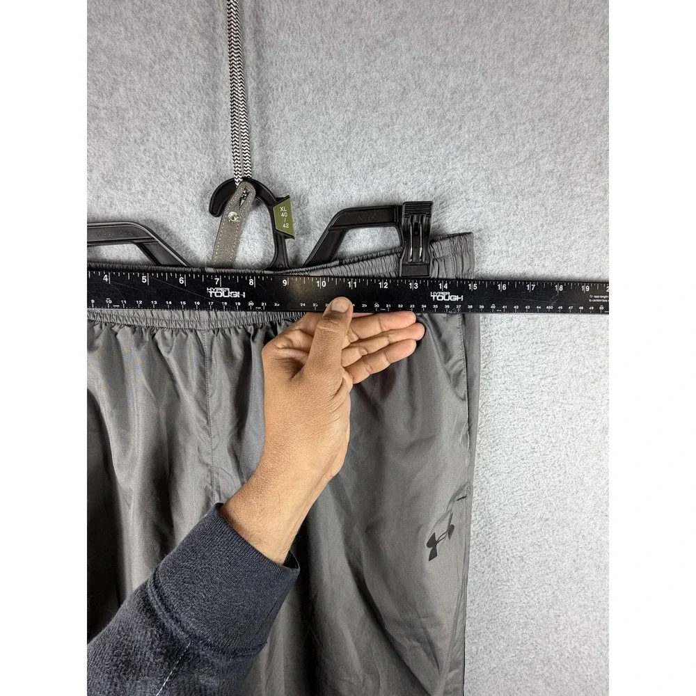 Under Armour Pants Mens Medium Gray Mesh Lined Track Athletic Loose Fit Pockets